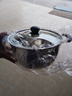 【活动中】食品级炖锅煮面条煮粥奶锅火锅电磁炉不锈钢汤锅家用锅 【大号 22CM】送盖1cm 1cm 实拍图