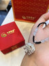 中国黄金（CHINA GOLD）福气平安锁银项链女999足银长命锁吊坠520送女朋友礼物送女友老婆 【京速达】福气平安锁【草莓晶】 实拍图