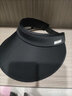 目丸防晒帽子女夏季大檐遮脸太阳帽UV防紫外线空顶骑车可折叠遮阳帽子 黑色 双层冰丝 实拍图