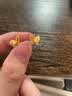 周大生黄金耳饰5G双层小仙蝶蝴蝶耳钉首饰耳环生日礼物送女友 足金小仙蝶耳钉-配硅胶耳堵 1.57g 实拍图