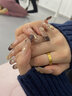 六福珠宝 足金承诺黄金戒指实心戒计价GDGTBR0042 约5.34克-女款 实拍图