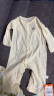 贝瑞加（Babyprints）宝宝连体衣纯棉婴儿哈衣儿童睡衣四季内衣长袖薄款爬服 黄80 晒单实拍图