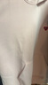 查尔斯桃心连帽卫衣男女情侣同款纯色基础百搭运动休闲套头上衣 粉红色 M 实拍图