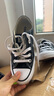 匡威（Converse）官方All Star经典帆布男女低帮休闲运动鞋黑色101001 101001/黑色 35 实拍图
