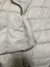 鸭鸭佟丽娅同款轻薄羽绒服女新款时尚修身短款冬连帽轻便时尚外套KXM 米白色 XL 实拍图