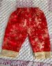 GOKU婴儿抓周礼服中式唐装套装男宝宝周岁衣服红色过年服百天满月儿童 繁星袖短  六件套 常规 上衣裤子帽子+鞋袜锁 90 (XL) 建议体重20-25斤 实拍图