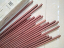 双枪红檀木筷子天然抗菌木筷 家用实木无漆无蜡筷子餐具套装10双 实拍图