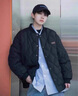 gxmy菱形格棉服男冬季加厚日系复古潮牌棒球服情侣休闲棉衣服男装外套 卡其色【棒球领】 L 【105-130斤】 实拍图