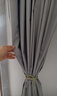 阿黎遮光窗帘家用全遮光布帘隔热遮阳免打孔挂钩式卧室不透光窗帘布 实拍图