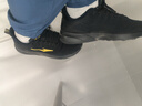 鸿星尔克跑步鞋秋季透气男鞋轻便网面通勤休闲跑鞋户外慢跑运动鞋子经典款 正黑/国王金-2123【网面透气】 43 实拍图