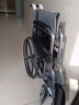 鱼跃(yuwell)轮椅车H051折叠老人轻便旅行手推车钢管免充气胎代步车 实拍图