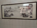 佳得雅新中式客厅装饰画沙发背景墙壁画字画山水画靠山图办公室风景挂画 望云楼A1（陋室铭） 88*208cm宣纸+胡桃色框（热款） 实拍图