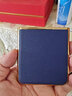 亨曼适用华为P50Pocket手机壳真皮保时捷纹PocketS保护壳套男士女新款超薄宝盒外壳pk小折叠屏全包防摔 【商务蓝】 华为 P50 Pocket(BAL-AL00) 实拍图