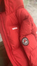 左西儿童羽绒服2025新款男童冬季保暖抗寒白鸭绒连帽面包服 红色 130 实拍图