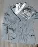 百图betu女装春季新款工装高腰A字七分可调节袖连衣裙女2402T86 浅蓝 XS 实拍图
