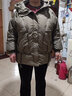 雅鹿妈妈冬装羽绒服女短款中年小个子款2024新款中老年人加厚外套 8440浅咖 2XL 推荐135-155斤 实拍图