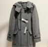 无印良品（MUJI）女式 羊毛混 牛角扣大衣 长款外套 毛呢大衣秋冬 炭灰色2A L  晒单实拍图
