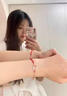 芯奢锦鲤平安扣手链女士玉色红手绳女蛇年生日纪念情人节送女朋友礼物 手链+精美礼盒 实拍图