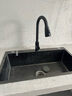 松鲸 厨房水槽大单槽台下盆手工不锈钢洗菜盆一体盆洗菜池洗碗淘菜盆 C套餐-配冷热抽拉龙头 三孔单槽-65*45cm 实拍图