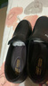 蜻蜓牌【100%全牛皮】男士皮鞋商务休闲真皮防滑软底软面中老年爸爸鞋真皮透气套脚舒适耐磨真皮百搭鞋子 黑色 44 实拍图