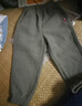 巴布豆儿童裤子秋冬季男童加绒保暖女童灯芯绒长裤时尚宽松潮流童装 深灰 160 实拍图