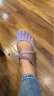 Vibram五指鞋女 室内健身训练瑜伽舞蹈鞋普拉提五趾鞋便携赤足透气网面休闲鞋VSOUL 淡紫色（建议按照正常运动鞋尺码拍大一码） 37 晒单实拍图