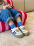 泰兰尼斯311春夏新款幼儿园室内鞋女童防滑软底运动男童鞋子板鞋 白/蓝/红 27码 适合脚长16.5cm 晒单实拍图