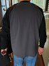 SIMWOOD/简木男装【标准宽松】240g sorona 插肩袖圆领长袖T恤男SN120061 碳灰配黑 XL建议146-160斤 实拍图