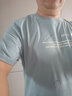 真维斯短袖t恤男夏季新款冰丝衣服潮流上衣男士纯棉男装圆领男生体桖衫 1164D雾蓝色+1164D白色 3XL 实拍图
