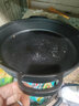 小幸福鑄鐵（KITCHEN LITTLE HAPPINESS KITCHEN）铸铁平底锅不粘锅无油烟厚铁锅煎锅无涂层烙饼锅燃气灶电磁炉通用 直径28cm单锅+隔热手套 28cm 实拍图