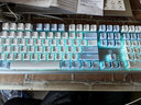 惠普（HP）GK600F机械键盘有线键盘游戏键盘 单光笔记本台式电脑外设USB键盘家用网吧电竞 GK600F蓝白【青轴】【冰蓝光/20种灯效】 实拍图