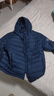 鸭鸭（YAYA）羽绒服男士轻薄短款修身时尚连帽保暖易打理外套简约潮D DYP87A0020-黑藏蓝色 3XL /190 实拍图