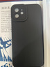 HOLDZU【天使眼】适用苹果12手机壳 iphone12保护套硅胶防摔镜头全包超薄磨砂男款女-石墨黑 实拍图