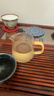 忆壶茶（YIHUTEA）玻璃公道杯带过滤网茶漏套装茶具配件茶海分茶器加厚功夫茶杯大号 锤纹公杯300ml+茶漏-黄 实拍图