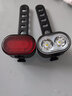 永久自行前灯尾灯组合装夜骑照明防水安全警示充电车灯山地车童车骑行装备配件车前灯+后灯 实拍图