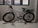 LAUXJACK 山地自行车成人一体轮单车变速公路车男女式学生青少年越野赛车 顶配-辐条轮-白色 26英寸 21速 实拍图