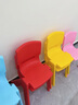 苍槿塑料儿童凳子靠背椅子幼儿园宝宝吃饭餐椅家用防滑加厚熟胶小板凳 浅蓝色 坐高21cm）无脚套 实拍图