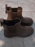 他她（TATA）焦糖布丁烟筒靴女靴子厚底加绒秋冬短靴切尔西靴WAQA2DD4 啡色（绒里） 40 实拍图