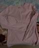 雅鹿保暖内衣女士秋冬季加绒无痕磨绒打底衫内穿美体修身秋衣秋裤套装 粉色【女款】 XL 实拍图