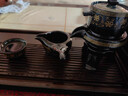 祥业功夫茶具整套装家用自动石磨懒人泡茶器全套陶瓷茶壶茶杯茶盘送礼 如意幽兰自动茶具六杯10件套 实拍图