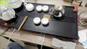 合成乌金石茶盘全自动上水一体石茶盘办公室家用干泡台茶台茶海 60*37CM +玻璃茶炉【分体式】 实拍图