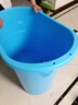 捷贝加厚大人泡澡桶成人沐浴桶塑料浴缸家用小户型洗澡桶全身浴盆可坐 【加高】蓝色-无盖+大礼包 实拍图