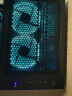 长城（Great Wall）双月青色 电脑机箱风扇(12CM/青光/减震脚垫/配4螺丝/小3P+大4P双接口） 实拍图