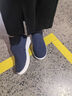 牧琅 防静电中巾鞋加厚软底食品厂无尘洁净车间专用男女款防尘防滑透气工作鞋 蓝色SPU中巾鞋  42码 实拍图