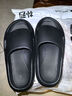 朴西2025新款凉拖鞋女夏季浴室洗澡防滑情侣软底家居室内男EVA不臭脚 珍珠黑 【一体成型EVA】 44-45 实拍图