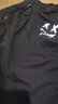 策息休闲裤子男夏季百搭阔腿宽松工作男裤运动束脚学生棉裤 双X黑色+双X黑色 4XL -建议160-180斤左右 实拍图