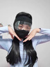 凌云鹤防风面罩防寒面罩头套防护骑行防尘面罩护脸全脸摩托车头套面罩 【黑色】短款 护目镜保暖面罩 【防寒保暖 包边眼罩】 实拍图