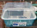 龙士达碗架沥水架中号塑料厨房置物架带盖透明沥水篮碗筷收纳盒 天蓝色有盖 晒单实拍图
