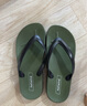 热风男鞋拖鞋沙滩拖鞋男士时尚舒适百搭居家简约青年夹脚人字拖 75黑绿 41 实拍图