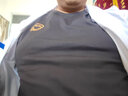真维斯（Jeanswest）夏季短袖t恤男士新款宽松大码胖子体恤潮流纯棉圆领半袖衫 深灰色 5XL (推荐220-240斤) 实拍图